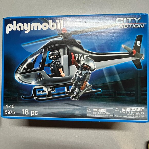 Playmobil City Action Police Tactical Unit Helicopter--Model # 5975 - Picture 2 of 11
